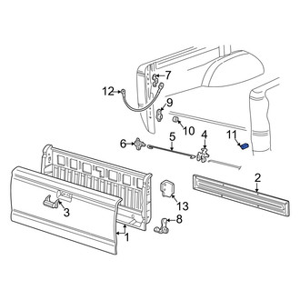 Mazda OE - Tailgate Hinge Bushing
