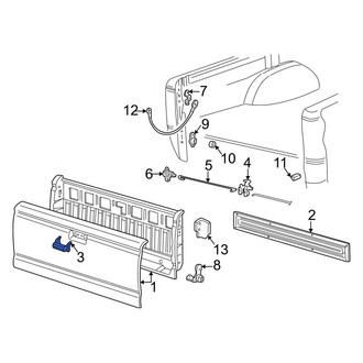 Mazda OE - Rear Tailgate Handle