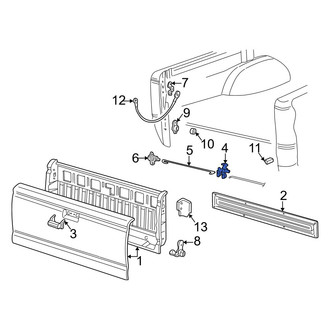 Mazda OE - Rear Tailgate Lock Actuator Motor