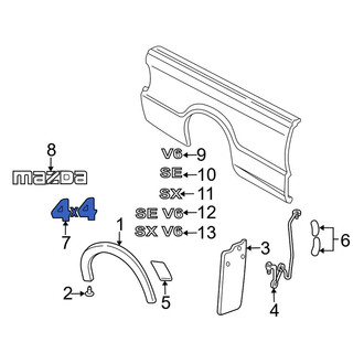 Mazda OE - Rear Truck Bed Decal