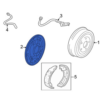 Mazda OE - Rear Left Brake Backing Plate