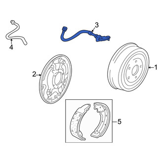 Mazda OE - Front Left ABS Pressure Hose