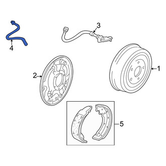 Mazda OE - Rear Right Brake Hydraulic Line