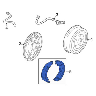 Mazda OE - Rear Drum Brake Shoe