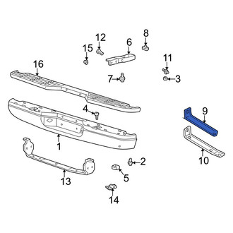 Mazda OE - Rear Right Bumper Face Bar Brace