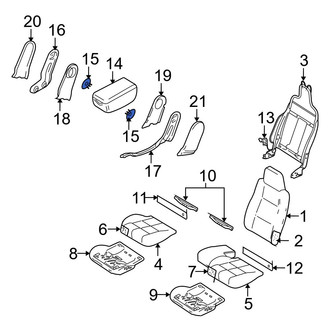 Mazda OE - Front Inner Seat Armrest Bracket