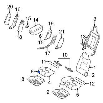 Mazda OE - Front Right Seat Cushion Pad