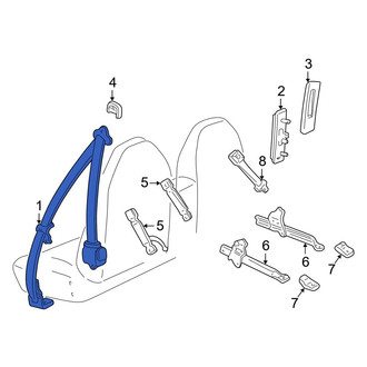 Mazda OE - Front Right Seat Belt Lap and Shoulder Belt