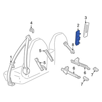 Mazda OE - Front Seat Belt Height Adjuster