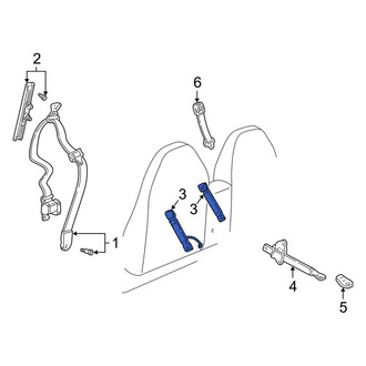 Mazda OE - Front Right Seat Belt Receptacle
