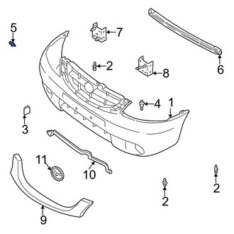 Mazda OE - Front Bumper Cover Retainer