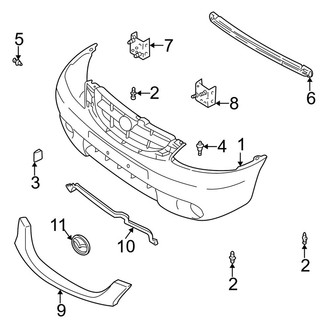 Mazda OE - Front Bumper - Bumper & Components
