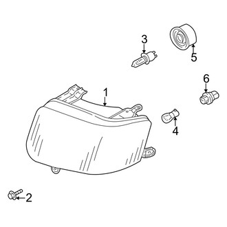 Mazda OE - Front Lamps - Headlamp Components