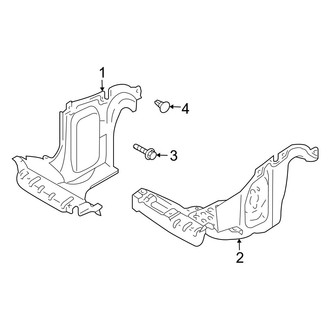 Mazda OE - Radiator Support - Splash Shields
