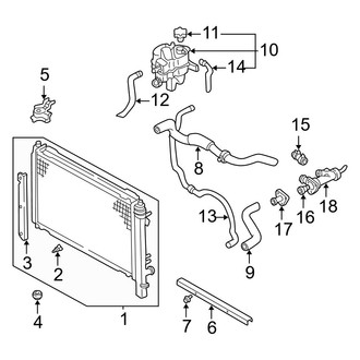 Mazda OE - Cooling - Radiator & Components (3.0L)