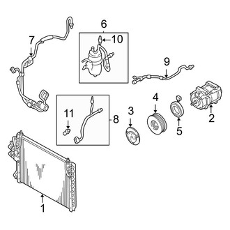 Mazda OE - Air Conditioner & Heater - Condenser, Compressor & Lines