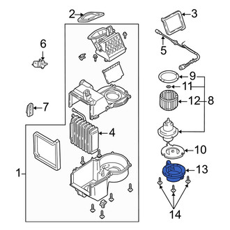 Mazda OE - HVAC Blower Motor Cover
