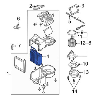 Mazda OE - A/C Evaporator Core