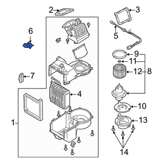 Mazda OE - HVAC Air Inlet Door Actuator
