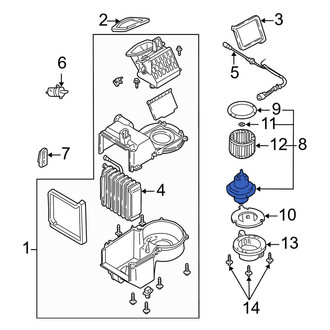 Mazda OE - HVAC Blower Motor Assembly