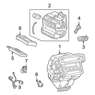 Mazda OE - Air Conditioner & Heater - Heater Components