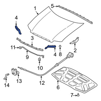 Mazda OE - Front Hood Seal