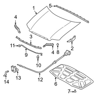 Mazda OE - Hood & Components