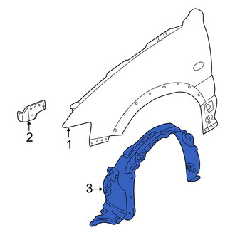 Mazda OE - Front Right Fender Splash Shield