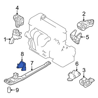 Mazda OE - Manual Transmission Mount Bracket