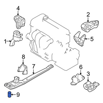 Mazda OE - Engine Cradle Spacer