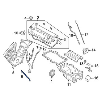 Mazda OE - Left Engine Timing Cover Gasket