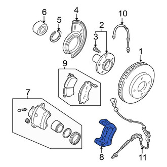 Mazda OE - Front Disc Brake Caliper Bracket