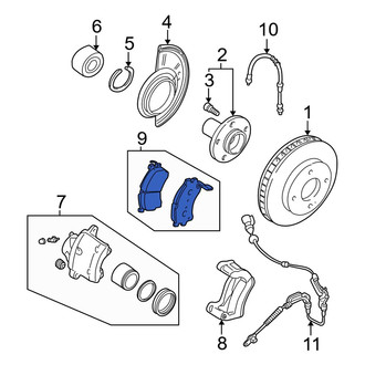 Mazda OE - Front Disc Brake Pad Set