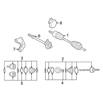 Mazda OE - Front Suspension - Drive Axles
