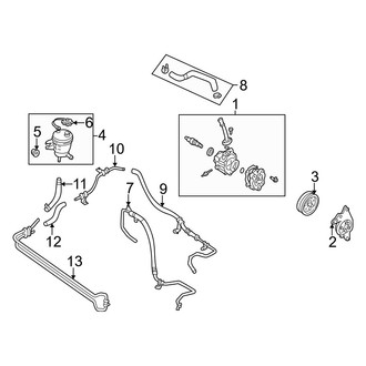 Mazda OE - Steering Gear & Linkage - Pump & Hoses
