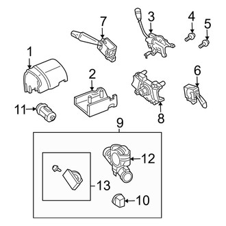 Mazda OE - Steering Column - Shroud, Switches & Levers