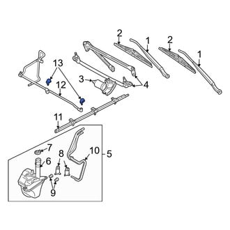 Mazda OE - Front Windshield Washer Nozzle