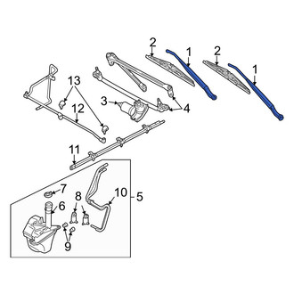 Mazda OE - Front Left Wiper Arm