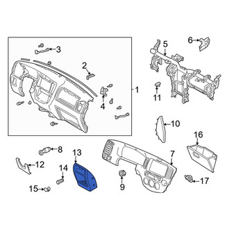Mazda OE - Instrument Panel Storage Compartment