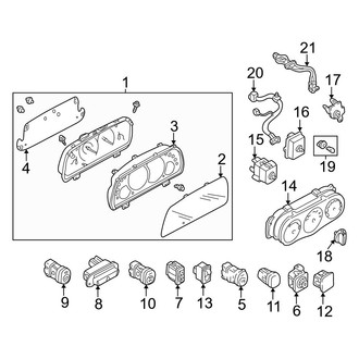 Mazda OE - Instrument Panel - Cluster & Switches