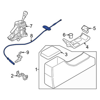 Mazda OE - Automatic Transmission Shifter Cable