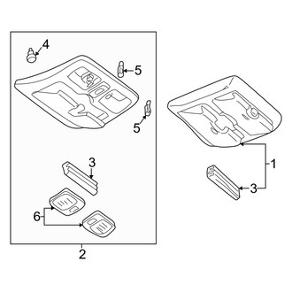 Mazda OE - Overhead Console (ES / LX)