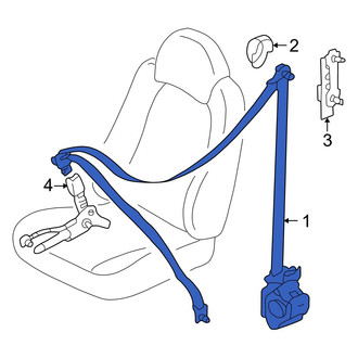 Mazda OE - Rear Left Seat Belt Lap and Shoulder Belt