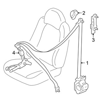 Mazda OE - Restraint Systems - Front Seat Belts