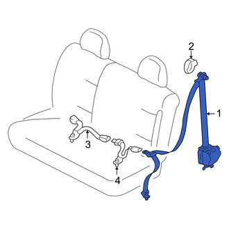 Mazda OE - Front Left Seat Belt Lap and Shoulder Belt