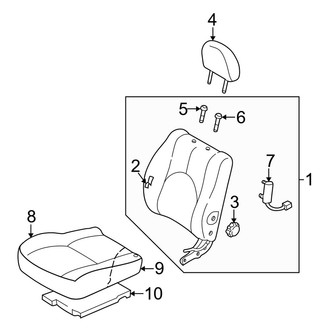 Mazda OE - Seats & Tracks - Front Seat Components (LX)