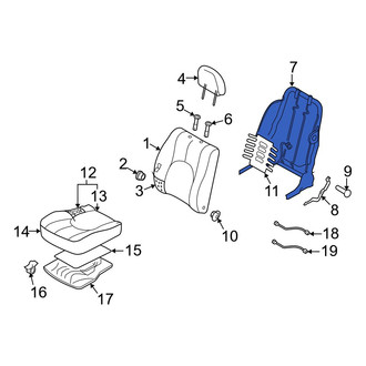 Mazda OE - Front Left Seat Back Frame