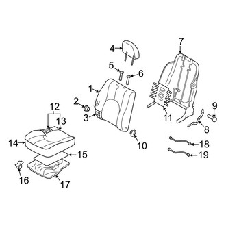 Mazda OE - Seats & Tracks - Front Seat Components (W/O Driver Power Seat)