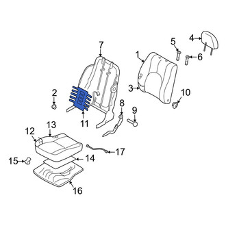 Mazda OE - Front Left Upper Seat Heater Pad