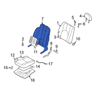 Mazda OE - Front Left Seat Back Frame